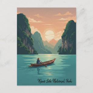 Thailand Khao Sok Nationalpark Reise Postkarte