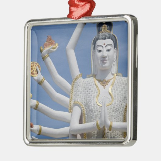 Thailand, Ko Samui alias Koh Samui). Wat Plai Silbernes Ornament (Links)