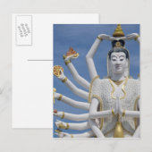 Thailand, Ko Samui, auch Koh Samui genannt). Wat P Postkarte (Vorne/Hinten)