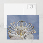 Thailand, Ko Samui, auch Koh Samui genannt). Wat P Postkarte (Vorne/Hinten)
