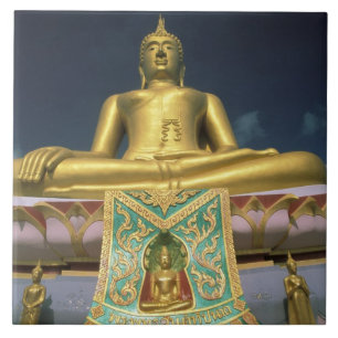 Thailand, Koh Samui Insel. Großer Buddha. Fliese