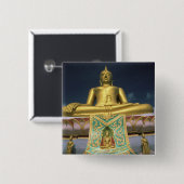 Thailand, Koh Samui Island. Großer Buddha. Button (Vorne & Hinten)