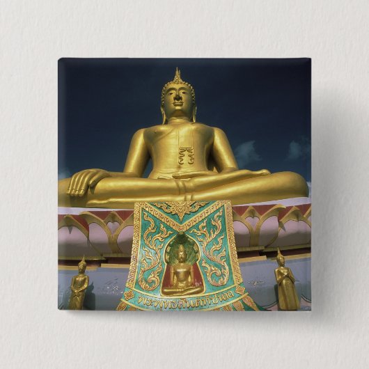 Thailand, Koh Samui Island. Großer Buddha. Button (Vorderseite)