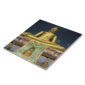Thailand, Koh Samui Island. Großer Buddha. Fliese (Seite)