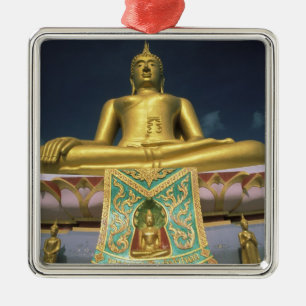 Thailand, Koh Samui Island. Großer Buddha. Ornament Aus Metall