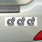Thailand Lucky Number 9 / Nine / ๙ (Gao/Kao) Thai Autoaufkleber (Auf Auto)