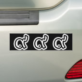 Thailand Lucky Number 9 / Nine / ๙ (Gao/Kao) Thai Autoaufkleber (Auf Auto)