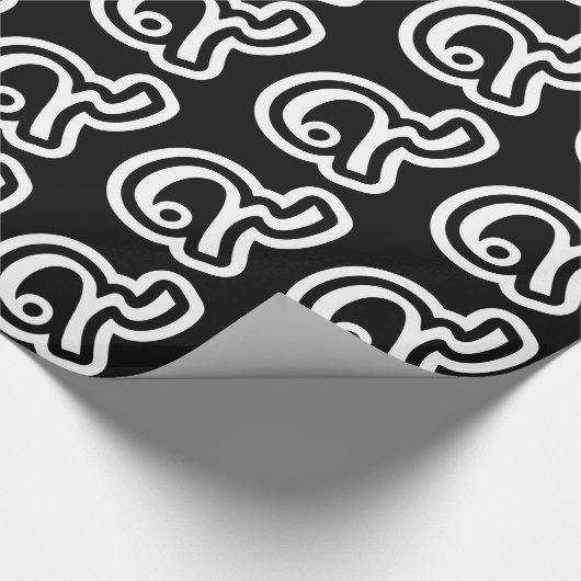 Thailand Lucky Number 9 / Nine / ๙ (Gao/Kao) Thai Geschenkpapier (Ecke)