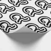 Thailand Lucky Number 9 / Nine / ๙ (Gao/Kao) Thai Geschenkpapier (Ecke)