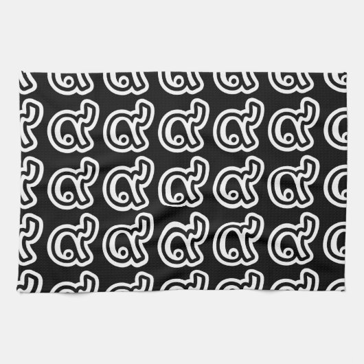 Thailand Lucky Number 9 / Nine / ๙ (Gao/Kao) Thai Geschirrtuch (Horizontal)