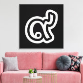 Thailand Lucky Number 9 / Nine / ๙ (Gao/Kao) Thai Leinwanddruck (Insitu (Wohnzimmer))