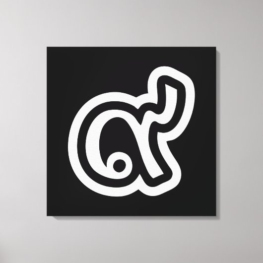 Thailand Lucky Number 9 / Nine / ๙ (Gao/Kao) Thai Leinwanddruck (Vorderseite)