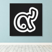 Thailand Lucky Number 9 / Nine / ๙ (Gao/Kao) Thai Leinwanddruck (Insitu (Holzboden))