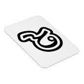 Thailand Lucky Number 9 / Nine / ๙ (Gao/Kao) Thai Magnet (Rechte Seite)