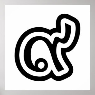 Thailand Lucky Number 9 / Nine / ๙ (Gao/Kao) Thai Poster