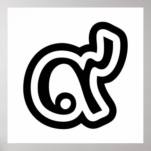 Thailand Lucky Number 9 / Nine / ๙ (Gao/Kao) Thai Poster (Vorne)