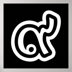 Thailand Lucky Number 9 / Nine / ๙ (Gao/Kao) Thai Poster