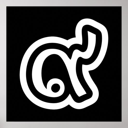 Thailand Lucky Number 9 / Nine / ๙ (Gao/Kao) Thai Poster (Vorne)