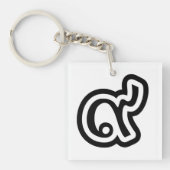 Thailand Lucky Number 9 / Nine / ๙ (Gao/Kao) Thai Schlüsselanhänger (Vorderseite)