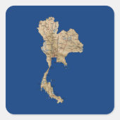 Thailand Map Aufkleber (Vorderseite)