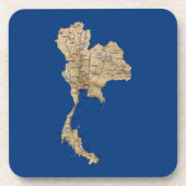 Thailand Map Untersetzer (Vorderseite)