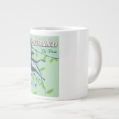 Thailand Monkey Vintage Print Jumbo-Tasse (Vorderseite Rechts)