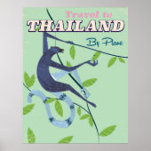 Thailand Monkey Vintage Print Poster (Vorne)