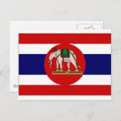 Thailand Naval Ensign Postkarte (Vorne/Hinten)