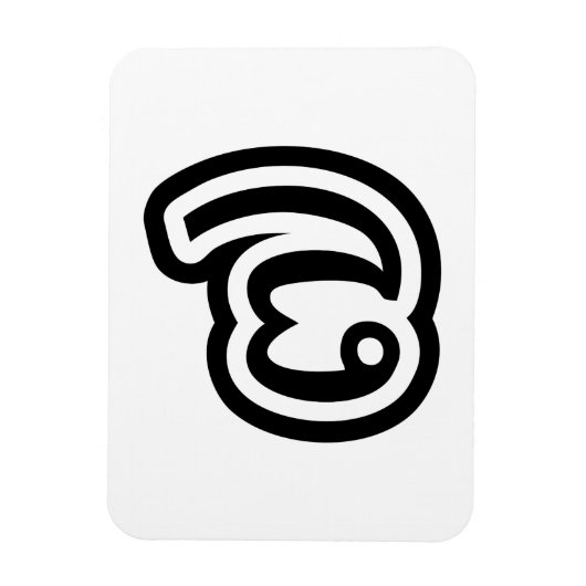 Thailand Nr. 7 / Sieben / ๗ (Jed/Chet) Thai Magnet (Vertikal)