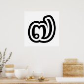 Thailand Nr. 7 / Sieben / ๗ (Jed/Chet) Thai Poster (Küche)