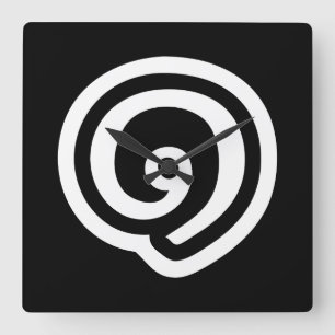 Thailand Nummer 1 / Eins / ๑ (Nueng) Thailändische Quadratische Wanduhr