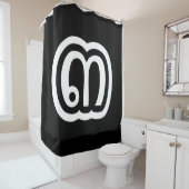 Thailand Nummer 3 / Drei / ๓ (Sam) Thai Script Duschvorhang (Beispiel)