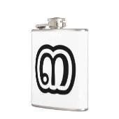 Thailand Nummer 3 / Drei / ๓ (Sam) Thai Script Flachmann (Links)