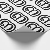 Thailand Nummer 3 / Drei / ๓ (Sam) Thai Script Geschenkpapier (Ecke)
