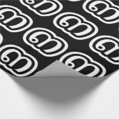 Thailand Nummer 3 / Drei / ๓ (Sam) Thai Script Geschenkpapier (Ecke)