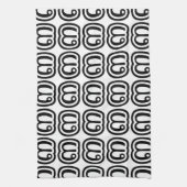 Thailand Nummer 3 / Drei / ๓ (Sam) Thai Script Geschirrtuch (Vertikal)