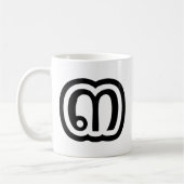 Thailand Nummer 3 / Drei / ๓ (Sam) Thai Script Kaffeetasse (Links)