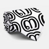 Thailand Nummer 3 / Drei / ๓ (Sam) Thai Script Krawatte (Gerollt)