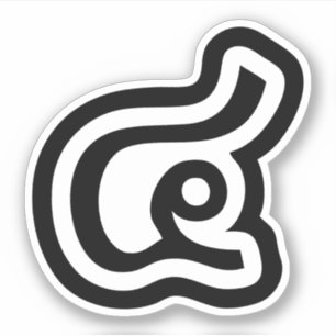 Thailand Nummer 4 / Vier / ๔ (siehe/Si) Thailändis Aufkleber