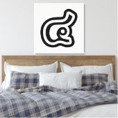 Thailand Nummer 4 / Vier / ๔ (siehe/Si) Thailändis Leinwanddruck (Insitu (Schlafzimmer))