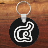 Thailand Nummer 4 / Vier / ๔ (siehe/Si) Thailändis Schlüsselanhänger (Vorderseite)