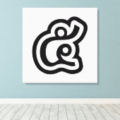 Thailand Nummer 5 / Fünf / ๕ (Haa/Ha) Thailändisch Leinwanddruck (Insitu (Holzboden))