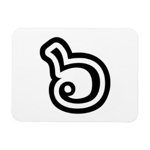 Thailand Nummer 6 / Sechs / ๖ (Ho/Hok) Thailändisc Magnet