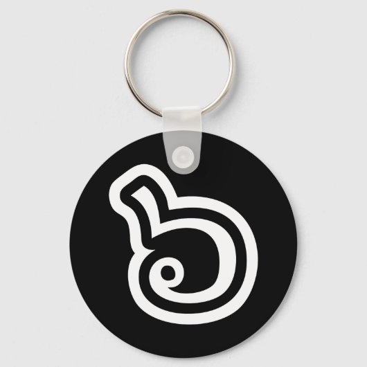 Thailand Nummer 6 / Sechs / ๖ (Ho/Hok) Thailändisc Schlüsselanhänger (Vorderseite)