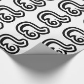 Thailand Nummer 8 / Acht / ๘ (Bad/Paet) Thai Geschenkpapier (Ecke)