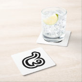 Thailand Nummer 8 / Acht / ๘ (Bad/Paet) Thai Rechteckiger Pappuntersetzer (Vor Ort)