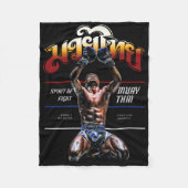 Thailand Original Muay Thai Kickboxing Fleecedecke (Vorderseite)