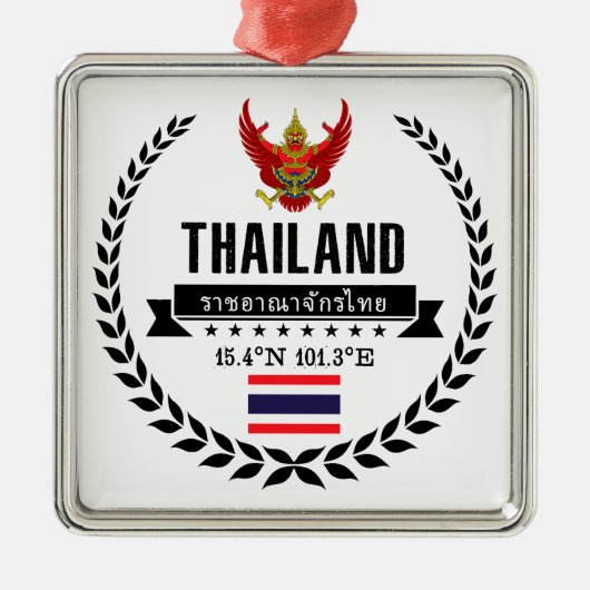 Thailand Ornament Aus Metall (Vorne)