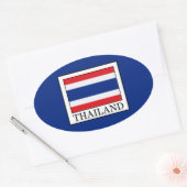Thailand Ovaler Aufkleber (Umschlag)