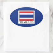 Thailand Ovaler Aufkleber (Tasche)